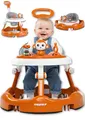 Twinky® Lauflernwagen mit Spielset & Bodenmatte - Robuste 4-fach verstellbare Vorschul-Lauflernhilfe - Ideal als Gehhilfe für die ersten Schritte Ihres Kleinen (Braun)