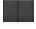 STAKET PRO Gartenzaun Komplettzaun Paneel 150, LxH: 248,4x187 cm, 2 Elemente á 120 cm Breite