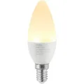 Lindby LED-Kerzenlampe, E14, C35, 4,5 W, opal, 3.000 K