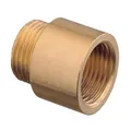 1" Rohrgewindeverlängerung IG x AG Gusseisen Messing 10mm lang