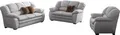 COTTA Polstergarnitur Casino, Sofa Set, 3-2-1 Sitzer, Wohnzimmer Garnitur, (Set, 3-tlg), Sessel, 2-Sitzer, 2,5-Sitzer, hohe Rückenlehne