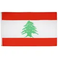 AZ FLAG - Flagge Libanon - 250x150 cm - Libanesische Große Fahne 100% Polyester mit Messing-Ösen - 300g