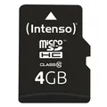 Intenso Speicherkarte microSDHC Card 4GB C10 3413450
