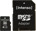 Intenso High Performance microSDHC-Karte 4 GB Class 10 inkl. SD-Adapter