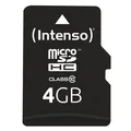 Intenso microSDHC Karte Class 10 Speicherkarte mit SD Adapter