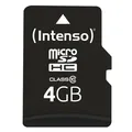 Intenso 4 GB microSDHC Class 10 mit SD-Adapter Speicherkarte NEU