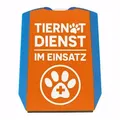 speecheese Parkscheibe Tiernotdienst im Einsatz Parkscheibe mit zwei Einkaufswagenchips
