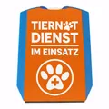 Tiernotdienst im Einsatz Parkscheibe mit Zwei Einkaufswagenchips als schöne Geschenkidee für Tierretter im Dienst die im Notfall auch mal im Halteverbot parken müssen