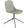 Muuto Fiber Side Chair, swivel base, dusty green / dusty green