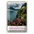 Blechschild Reise 20x30cm Vierwaldstättersee Schweiz Natur