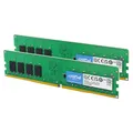 Crucial DDR4 RAM 64GB Kit (32GBx2) 3200MHz CL22, PC Computer Arbeitsspeicher, (auch 2933MHz / 2666MHz) - CT2K32G4DFD832A