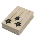 Artoz Stempel – Holzstempel – „Sterne hängend“ – 70 x 50 mm – Motivstempel zum Kartenbasteln für Weihnachten, Einladungen, Grüße