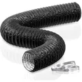 Super Flexibler Abluftschlauch 100mm 5m - Beständig und Langlebig in Schwarz