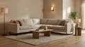 Home affaire Ecksofa Pinto, XXL, 250/290 cm, langer Schenkel, Ottomane, Cord, Chenille, Lederoptik, mit Keder, Metallfüße, Wellenunterfederung