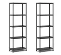 Keter 2er Set Regale 60/5, schwarz, 5 Böden, max. Traglast je 20 kg, 60 x 30 x 174 cm