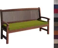 Bankauflage Stuhlkissen mit abnehmbarem Bezug Bankkissen Bankpolster Polsterauflage Auflage für Gartenbank viele Farben und Größen zur Auswahl  (140 x 30 x 5cm, Grün)