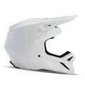 Fox Racing V1 Solid Helmet mit MIPS-Technologie, herausnehmbares Innenfutter, Gute Belüftung, verstellbare Passform, Schutz für MX & Offroad, Farbe: Matte White, Größe: L