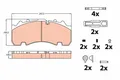 Bremsbelagsatz  Scheibenbremse TRW GDB5091