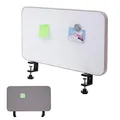 Tisch-Whiteboard HWC-G74, Büro-Sichtschutz Trennwand Schreibtisch Magnettafel Pinnwand, Stoff/Textil - 60x35cm grau