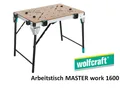1 x Wolfcraft Arbeitstisch MASTER work 1600 Sägetisch mobile Werkbank