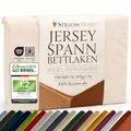 Strauss Home Premium Spannbettlaken – 160 g/m² Gekämmte Baumwolle – Extra Hohe Steghöhe in Hotelqualität – Formstabil & Langlebig – für Boxspringbetten bis 35 cm – 140x220-160x220 cm – Creme/Natur