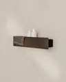 Metallbude Duschablage SHEA Hot Choc - Duschregal ohne Bohren - Pulverbeschichtetes Metall - Kratz-, Stoß- & Schlagfest - 50x11x8,5 cm