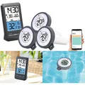 infactory Smartes WLAN-Teich- & Poolthermometer mit 3 Sensoren, App, IP67