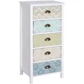 Homcom Kommode, Mehrfarbig, Metall, 1-Sitzer, 34x97.5x46 cm, Wohnzimmer, Kommoden & Sideboards, Kommoden
