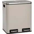 Svita TM2X15 Mülleimer 30 Mülltrennsystem Abfalleimer Mit Fächern Taupe