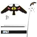 Laptony Vogel Drachen,Ersatzvogel Vogelscheuche Vogelschreck Drachen,Vogelscheuche Raubvogel Drachen Garden Bird Repell-ent Kite Von Bauernpflanzen Und Fliegender Vogel Drachen-Angst(Style D)