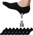 Schwarze Sneaker Socken Damen Füßlinge 8 Paar Unsichtbare Socken 35-46