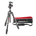 Manfrotto Befree Advanced GT PRO Kamerastativ Kit, Reisestativ Twist (Drehverschluss) mit Kugelkopf, tragbares, kompaktes, professionelles Carbon-Kamerastativ für DSLR, Spiegellose, Fotografie Zubehör