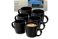 SÄNGER Becher Madeira Schwarz Matt, 6-tlg., Steingut, 6 tlg. Kaffeebecher Set, Handmade, VALUE COLLECTION