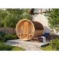 FinnTherm Fasssauna Sam Natur als Bausatz ohne Ofen