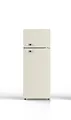 PKM GK210-2 CR Retro Kühl-Gefrierkombination | Creme | 208 L | 145 cm | 48 Liter 4 Sterne Gefrierfach | 41 dB | Freistehend