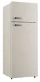 PKM Kühl-Gefrierkombination Kühlschrank GK210-2 CR 145 cm Creme 206 Liter