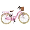 Volare Blossom Kinderfahrrad - Mädchen - 24 Zoll - Rosa - Zwei Handbremsen - Rosa