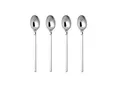 Alessi 4180/9S4 Dry Set bestehend aus vier Mokkalöffeln - Edelstahl 18/10 glänzend poliert mit mattiertem Griff
