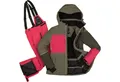 Killtec Skianzug Damen Skijacke grün + Skihose pink, verschweißte Nähte