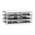 Make up organizer Acryl Schmuckkasten Schmuck Aufbewahrungsbox 3 Fächer 1 kg