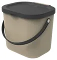 ROTHO Albula Kosmetikeimer Mülleimer Treteimer Badmülleimer braun 6 L