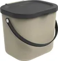 Rotho Mülltrennungssystem Albula 6 L cappuccino Recyclingbehälter  Müll- &