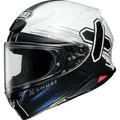 Shoei Nxr 2 Ideograph Tc-6 Weiss/Schwarz/Blau M (57-58)