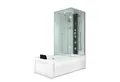 AcquaVapore Grossraumdusche Dusche Wanne Kombination K05-L01 180x90, Sicherheitsglas ESG, Moderner Touchscreen, Integrierte Wannen Beleuchtung, Integrierte Wann