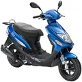 Luxxon Motorroller ECO, 49,6 ccm, 45 km/h, Euro 5, blau