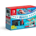 Nintendo Switch-Konsole (neon-blau/neon-rot) ? Nintendo Switch Sports-Set (inkl. Nintendo Switch Online 12-monatige (365-tägige) Einzelmitgliedsch... - Transparent