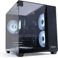 Chronicle Gaming PC Triorama Intel E5 2678v3, 12 Core 16 GB RAM 240 GB SSD Nvidia GeForce RTX 3050 Luftkühlung W11 Black Neu - Schwarz