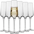6x Champagnergläser Sektgläser Sektkelche - Krosno Avant-Garde - 180 ML