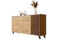 Newroom Sideboard Wildeiche 160 cm, Wildeiche Sideboard Modern Wandpaneel Vintage Highboard Anrichte
