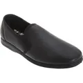Sleepers Herren Leder Hausschuhe Hadley DF830 (44 EUR) (Schwarz) - Schwarz - 44